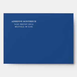 Stylish Trendy Bow Blue Personalized Envelope