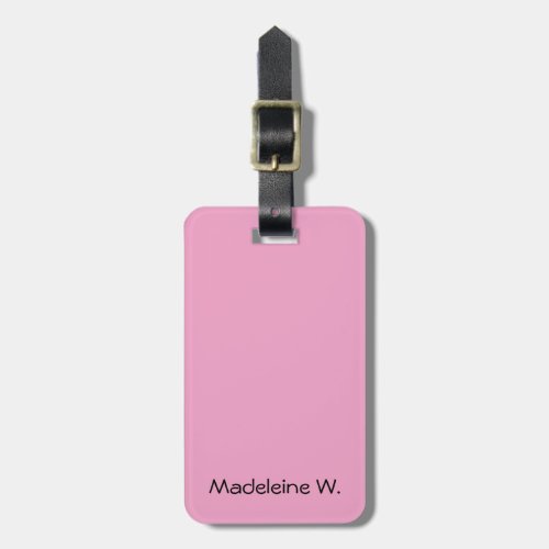 Stylish Trendy Modern Minimalist Black White   Luggage Tag