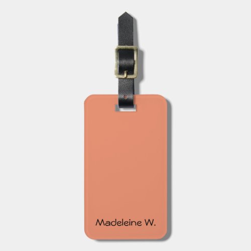 Stylish Trendy Modern Minimalist Black White   Luggage Tag