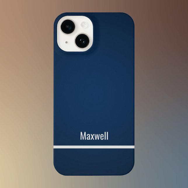 Stylish Trendy Modern Minimalist Bold Masculine  iPhone Case (Creator Uploaded)