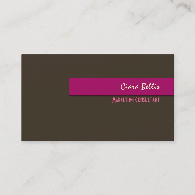 Stylish trendy retro colors business cards (Front)