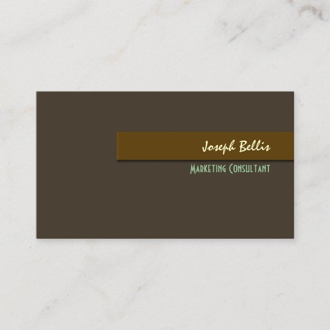 Stylish trendy retro colors business cards (Front)