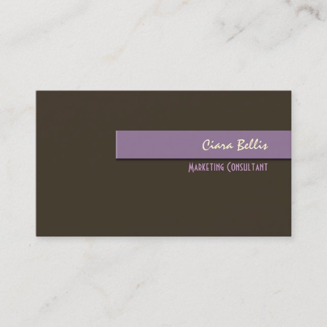 Stylish trendy retro colors business cards (Front)