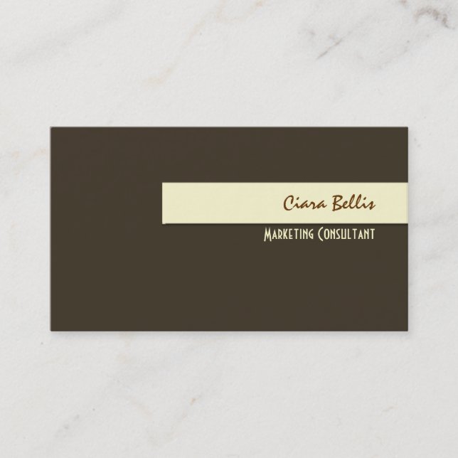 Stylish trendy retro colors business cards (Front)