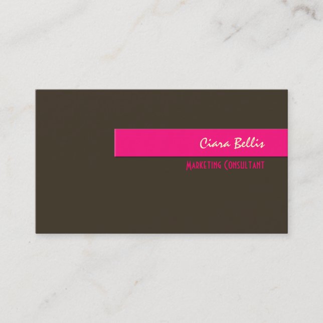 Stylish trendy retro colors business cards (Front)
