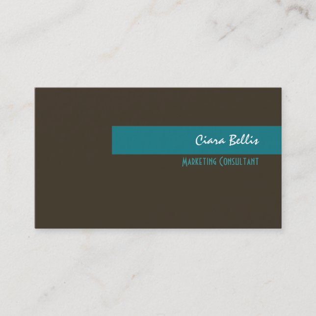 Stylish trendy retro colors business cards (Front)