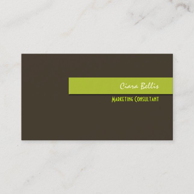 Stylish trendy retro colors business cards (Front)