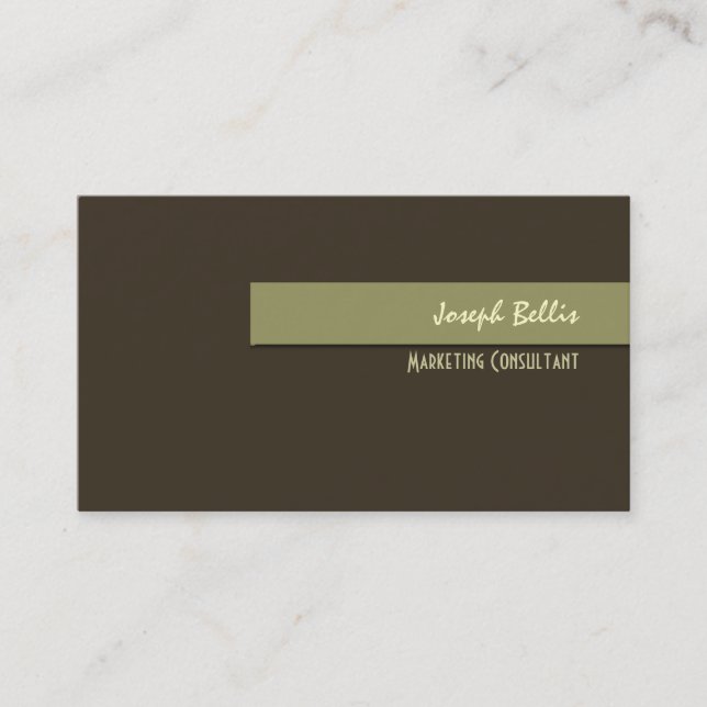 Stylish trendy retro colors business cards (Front)