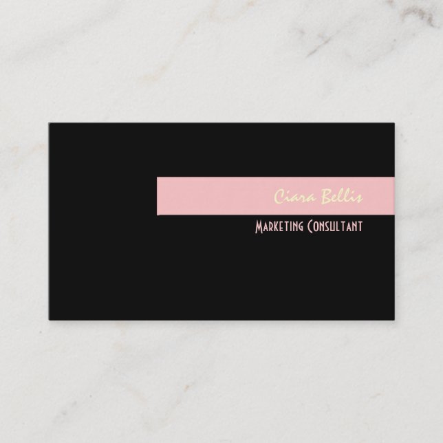 Stylish trendy retro colors business cards (Front)