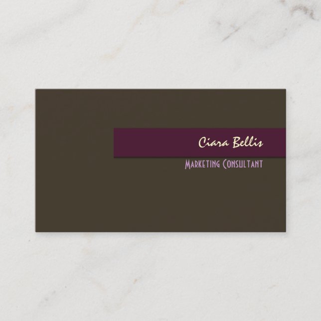 Stylish trendy retro colors business cards (Front)