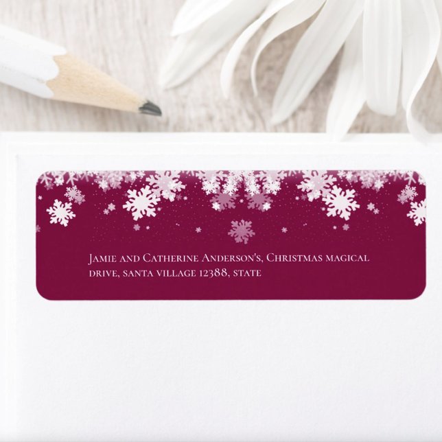 Stylish Trendy Script Christmas Label (Creator Uploaded)