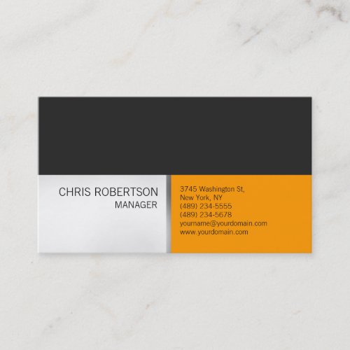 Stylish Trendy Sophisticated Business Card