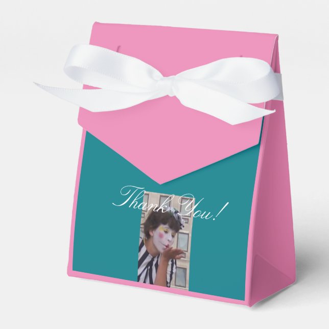 Stylish Trendy Thank You Favor Boxes (Front Side)