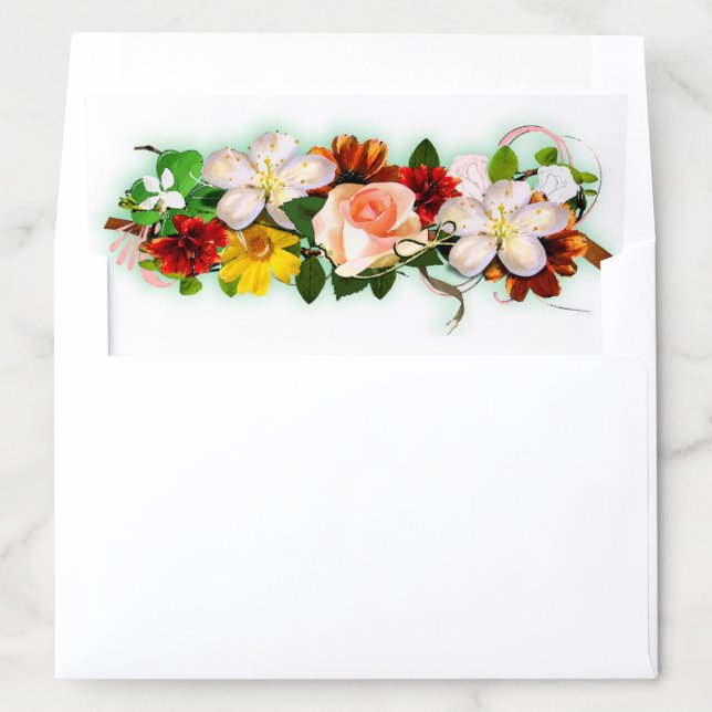 Stylish Trendy Watercolor Art Template Colorful Envelope Liner (In Envelope)