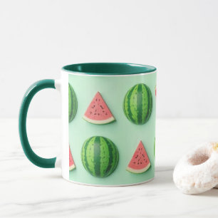 Stylish Trendy Watercolor Watermelon Mug