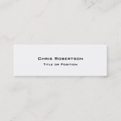 Stylish Trendy White Charming Business Card