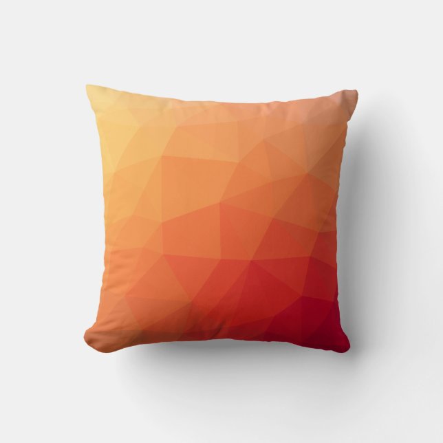 Stylish Triangle Geometric Pattern Throw Pillow (Front)