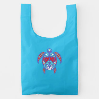 Stylish Tribal Turtle Tote Bag