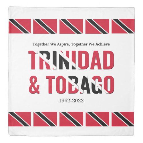 Stylish TRINIDAD TOBAGO 60th Independence Duvet Cover