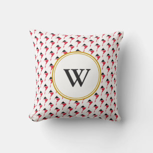 Stylish TRINIDAD & TOBAGO Blessed Nation Monogram Throw Pillow