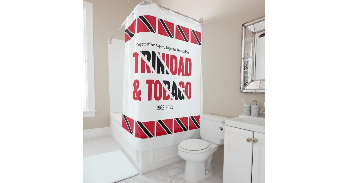 Stylish TRINIDAD TOBAGO Shower Curtain Zazzle