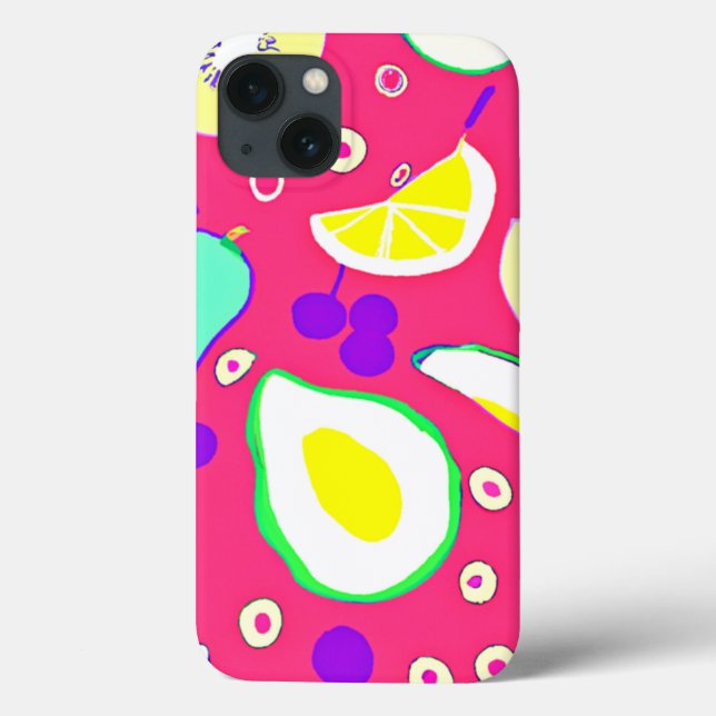 Stylish Tropical Fruits Patterns Art. Buy Now Case-Mate iPhone Case (Back)