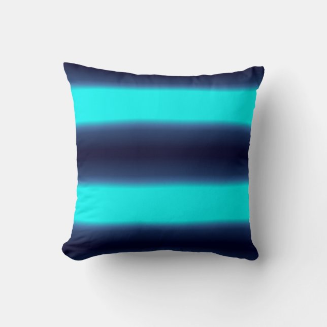Stylish Turquoise Green Blue Minimalistic Cushion (Front)