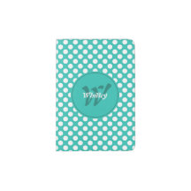 Stylish Turquoise White Polka Dots Theme