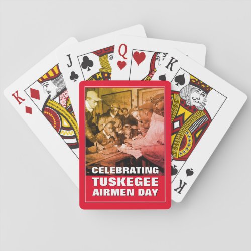 Stylish TUSKEGEE Airmen Playing Cards
