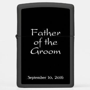 Stylish Tuxedo Black Father of the Groom Zippo Lighter
