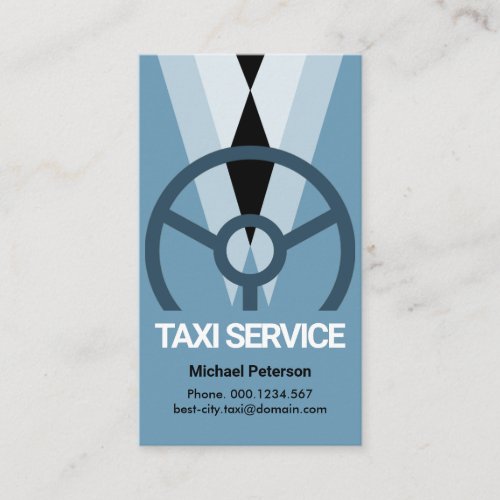 Stylish Tuxedo Chauffeur Suit Taxi Driver Business Card