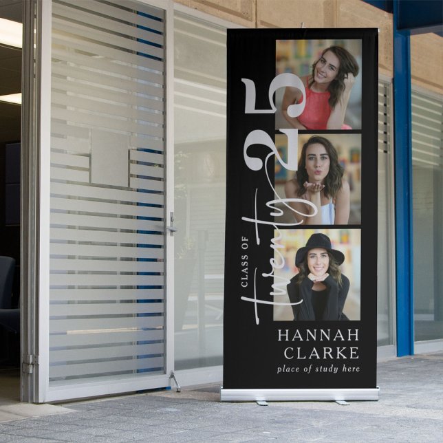 Stylish Twenty26' 3 Photo Collage Retractable Banner (Creator Uploaded)