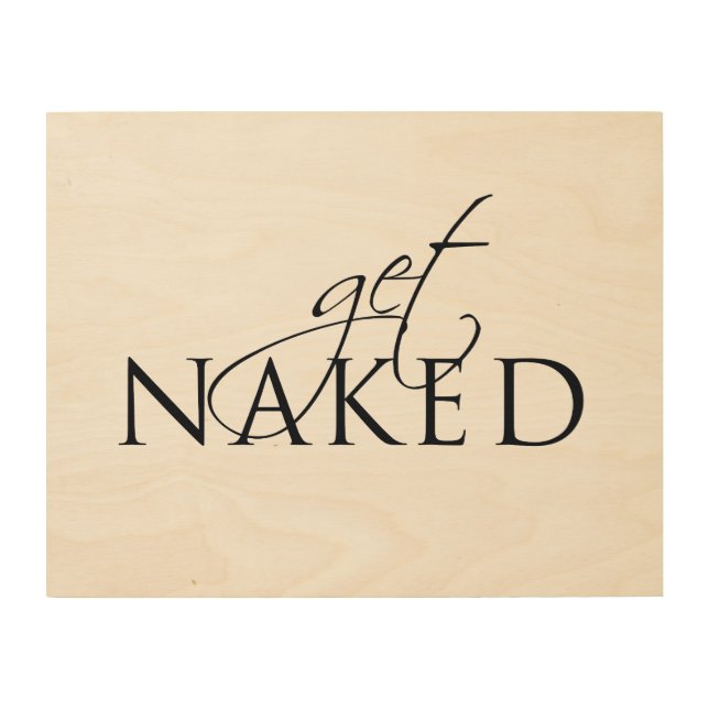 Stylish Typographic Black and White Bathroom Sign (Front)