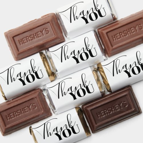 Stylish Typography Thank You Hersheys Miniatures