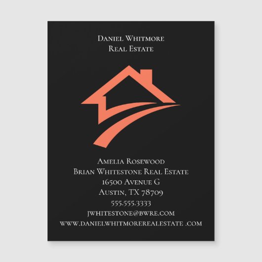 Stylish Unique Black Real Estate Agent (Front)