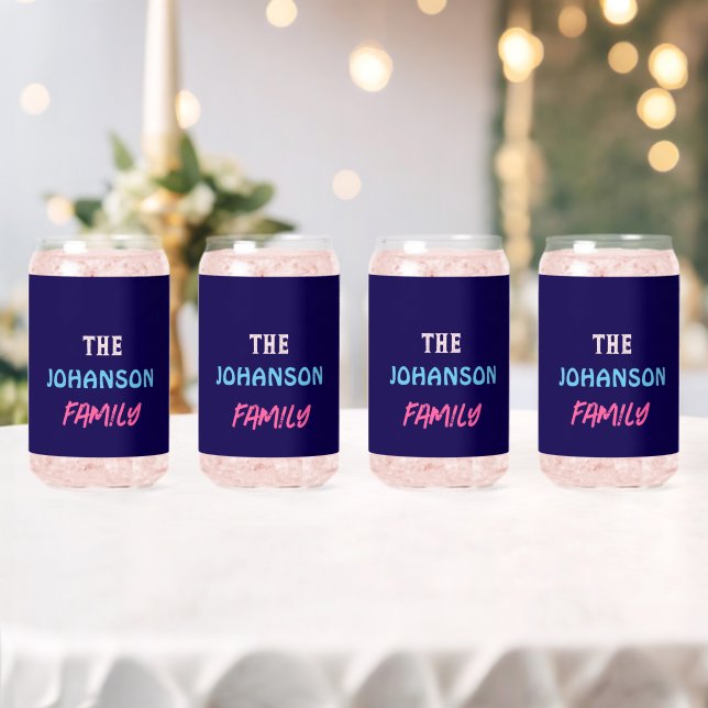 stylish unique family name  can glass (Insitu (Wedding))