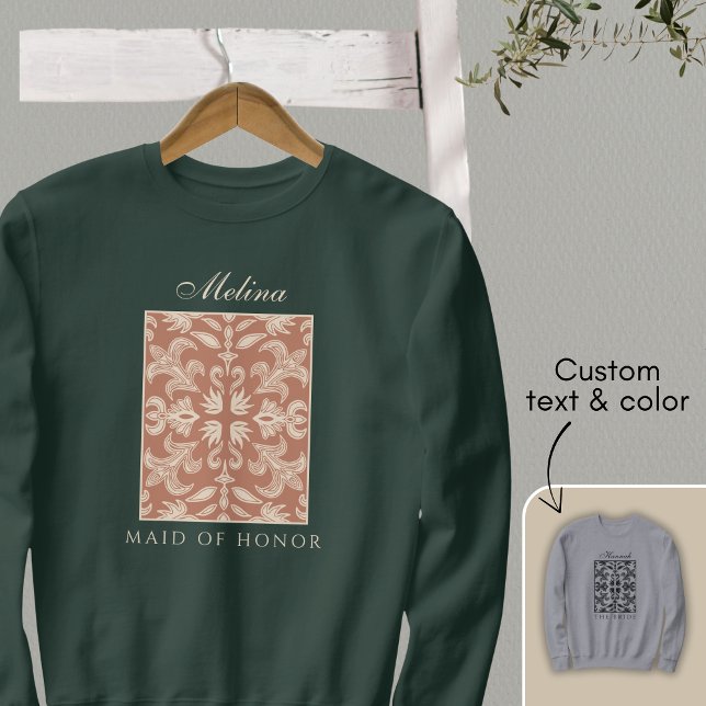 Stylish Unique Maid of Honor Bachelorette Sweatshirt (Creator Uploaded)