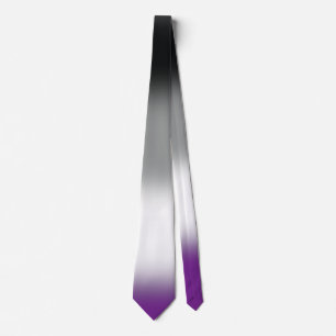 Stylish Unisex Asexual Pride Tie, Ace Flag Tie