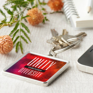Stylish Unity Through Diversity Keychain