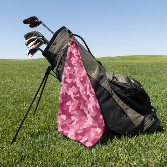 Stylish Urban Camouflage  Golf Towel (Green)