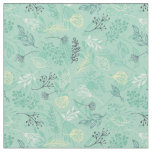 Stylish various foliage green pattern fabric