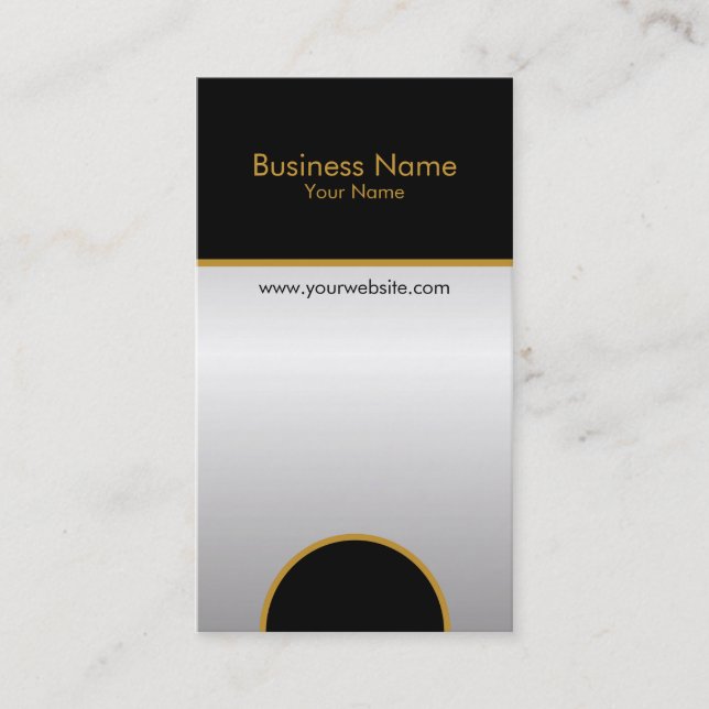Stylish vertical business card template (Front)