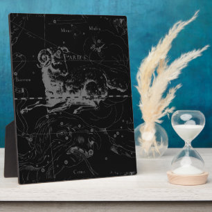 Stylish Vintage Aries Constellation by Hevelius Plaque