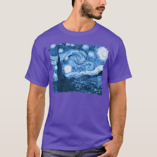Stylish Vintage Art Starry Night Van Gogh Classic T-Shirt