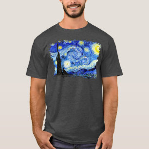 Stylish Vintage Art Starry Night Vincent Van Gogh  T-Shirt