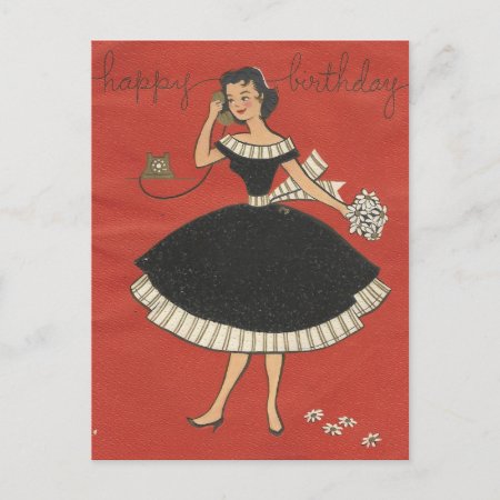 Stylish Vintage Birthday Card