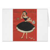 Stylish Vintage Birthday Card (Front Horizontal)