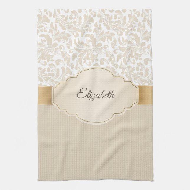  Stylish Vintage Damask  Kitchen Towel (Vertical)