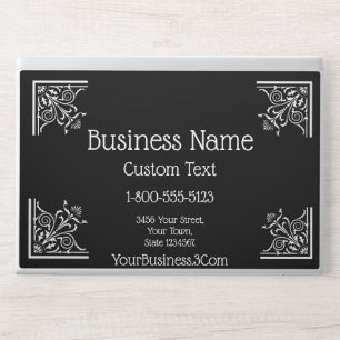 Stylish, Vintage Elegant Business HP Laptop Skin