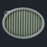 Stylish Vintage Olive Sage Green Black 3D Striped Belt Buckle<br><div class="desc">This modern pattern features alternating gradient stripes in Olive Grove, Sage Green and deep black. The vertical layout and tonal transitions create a rich sense of depth and dimension, making this pattern bold yet balanced. Perfect for contemporary projects such as textiles, wallpaper, fashion accessories or visual branding. Find more products...</div>